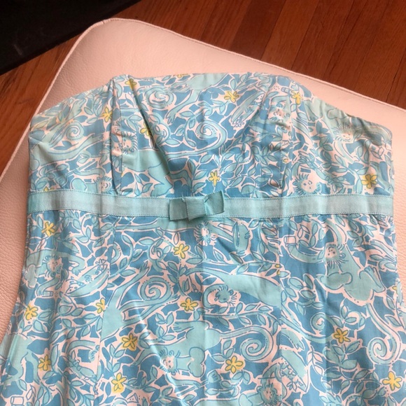 Lilly Pulitzer strapless sheath dress - Picture 2 of 5